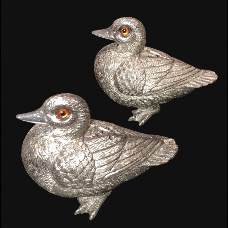 Salt & pepper shakers Pewter Duck