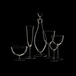 Verre à vin blanc à pied haut cristal collection Patrician Hoffmann