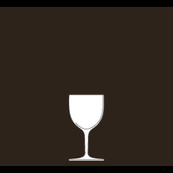 Verre à eau à pied haut cristal collection n°4