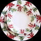 Porcelain dessert plate Red Coral