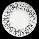 Porcelain presentation plate Graphic
