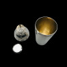 silver plated shaker with casino and Paris decord