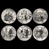 12 dinner plates "Paris assiégé" Creil & Montereau