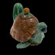 Tortoise Majolica Teapot by Minton