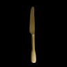 Dessert knife in golden stone washed steel