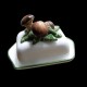 Mushrooms, butter dish