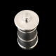 Silver churn salt mill solid silver