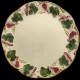 Assiette de table ivoire et fruits rouges D 27 cm "George Sand"