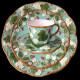 Assiette de table turquoise "George Sand"