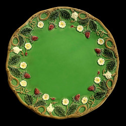 Assiette à dessert verte "George Sand"