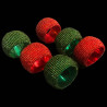 Set of 6 Beaded Christmas Napkin Rings