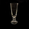 Set of 6 crystal champagne glasses