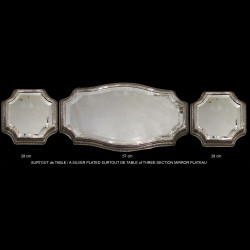 large table center circa 1910 silver plated