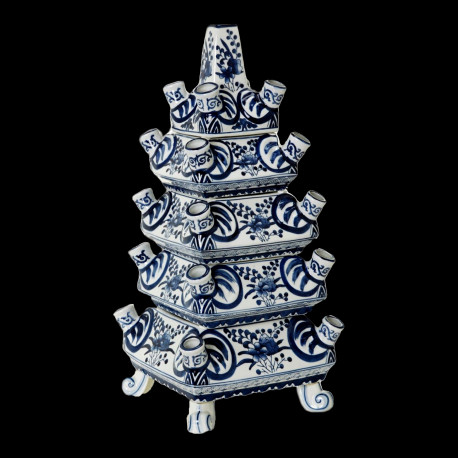 Grand vase tulipier bleu