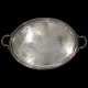 Oval large tray XIXth GB silver plated