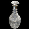 carafe cristal taillé col argent
