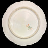 10 assiettes avec plat poissons fond mer bleu turquoise Limoges XIXe