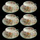 Ensemble de 6 tasses à thé et sous-tasses Minton Haddon Hall