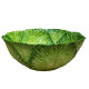 Majolica green cabbage salad bowl