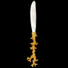 Knife gilded coral handle