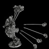 Set of cocktail picks Pewter Seahorse