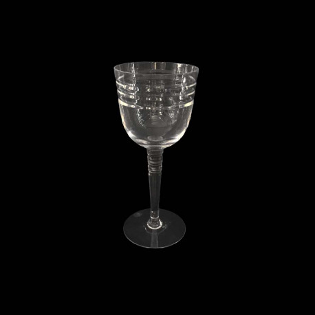 Beveled Crystal Red Wine Glass