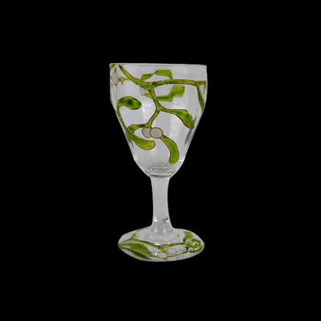 "Mistletoe" Shot glass Edmond Lachenal