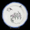 Bracquemond Moineau & Campanule rose assiette D 25 cm