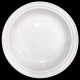 Perdrix blanches - assiette creuse avec cloche D 23 cm