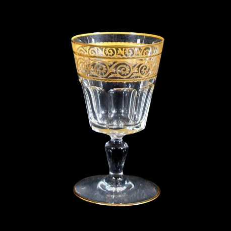 Verres à vin rouge cristal Baccarat Eldorado XIXe H 13,2 cm