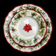 Majolica Poinsettia dinner plate Red nose