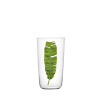Set de 8 verres droit ornés de feuilles, cristal collection n°4