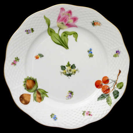 Assiette à dessert porcelaine Herend "Potager du Roi"