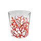Verre bas droit corail buisson