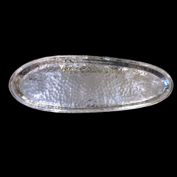 Silverplated metal Fish Platter attributed to Franco Lapini