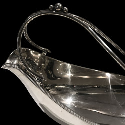 Porte bouteille corbeille 565 grs d'argent 800