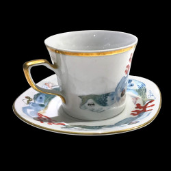 Tasse à café avec sous-tasse en porcelaine Dali N° 520