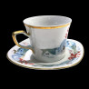 Tasse à café avec sous-tasse en porcelaine Dali N° 520