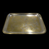 Christofle Empreinte Gilt and Silvered Tray