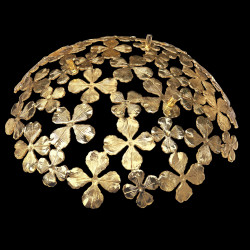 Grande coupe trèfles dorés