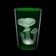 Verre tumbler en cristal Mushrooms