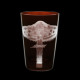 Verre tumbler en cristal Mushrooms