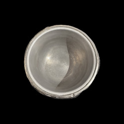 Ice bucket Grenade silver plated metal by Mauro Manetti Circa 1970