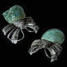 Salt & pepper shaker Hermit crab pewter